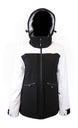 WMelterJacket-Black and white jacket on a white background