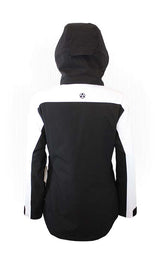 WMelterJacket-Black and white jacket on a white background