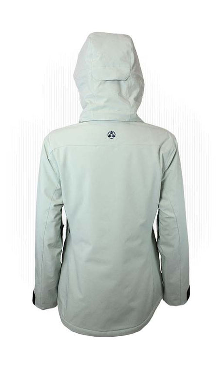 WMelterJacket-Light green jacket on a white background