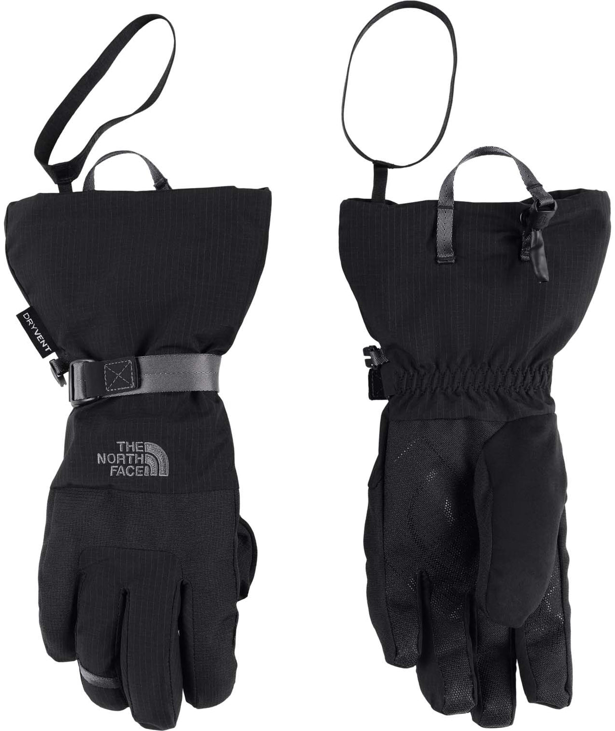 WMontanaGlove-Pair of gloves with The North Face logo on a white background