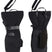 WMontanaMitt-Black mittens with The North Face logo on a white background