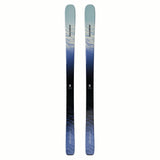 WNSTANCEPRO82-Two skis with a gradient design from blue to black on a white background