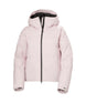 WNoraShortPuffyJacket-Light pink jacket with a hood on a white background