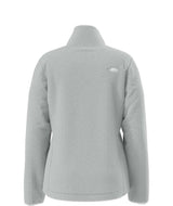 WOsitoJacket- Beige full zip fleece jacket with a brand logo on a white background