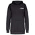 WParkRCSoftshellHoodie-Black hoodie with a brand logo on a white background