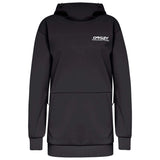 WParkRCSoftshellHoodie-Black hoodie with a brand logo on a white background