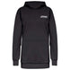 WParkRCSoftshellHoodie-Black hoodie with a brand logo on a white background