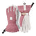 WPatrolGauntletGlove-Pair of pink and white gloves with a visible brand logo on a white background