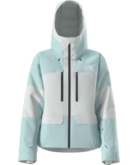 WPowstarJacket-Light blue jacket with a brand logo on a white background