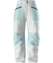 WPowstarPant-Color-blocked pants with light blue and white sections on a white background