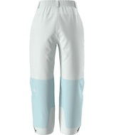 WPowstarPant-Color-blocked pants with light blue and white sections on a white background
