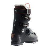 WPure85ProBoa- Black ski boot on a white background 