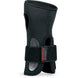 Wristguard-Black wrist guard with a brand logo on a white background