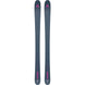 WRanger90- A pair of Fischer Ranger skis in a dark slate blue-gray color, featuring bright pink branding and text on the base, shown against a solid white background.