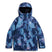 WReserve2LInsulatedStretchSlimJacket-Blue tie-dye jacket with a brand logo on a white background