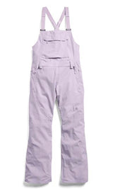WReserve2LStretchBibPants-Purple bib overalls on a white background