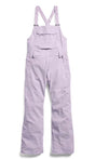 WReserve2LStretchBibPants-Purple bib overalls on a white background