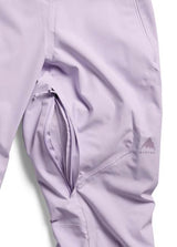 WReserve2LStretchBibPants-Purple bib overalls on a white background