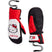 WRevelMitt-Red, black, and white mittens with Hello Kitty design on a white background