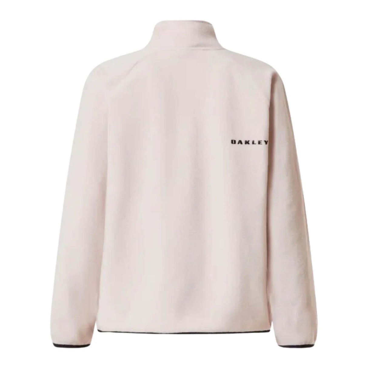 WRidge1_2ZipFleece-Light cream fleece pullover with a brand logo on a white background
