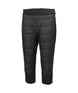 WRidgeLifaaloft3_4Pant-Black quilted pants on a white background
