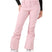 WRisingHighPant- Woman wearing pink snow pants on a white background