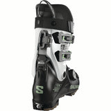 WSHIFTSUPRASBOA95-Salomon ski boot with black and gray design on a white background