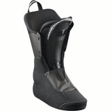 WSHIFTSUPRASBOA95-Salomon ski boot with black and gray design on a white background
