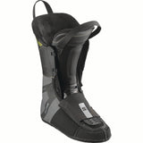 WSPROALPHACBOA105- White ski boot with black and gold accents on a white background