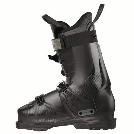 WSPROALPHACBOA85-Black Salomon ski boot on a white background