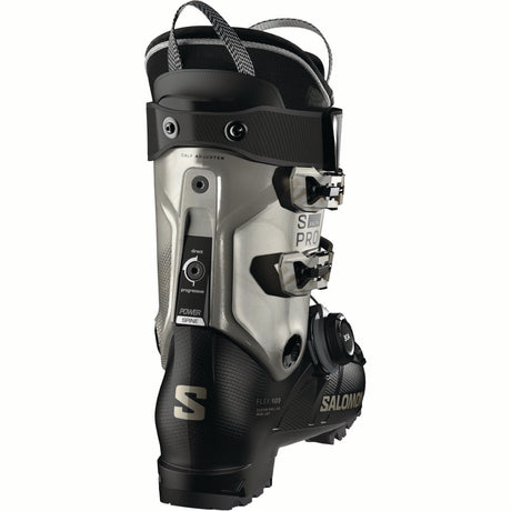 WSPRODELTABOA105-Salomon ski boot on a white background