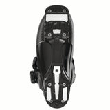WSPROSUPRADUALBOA115- Black Salomon ski boot with pink accents on a white background