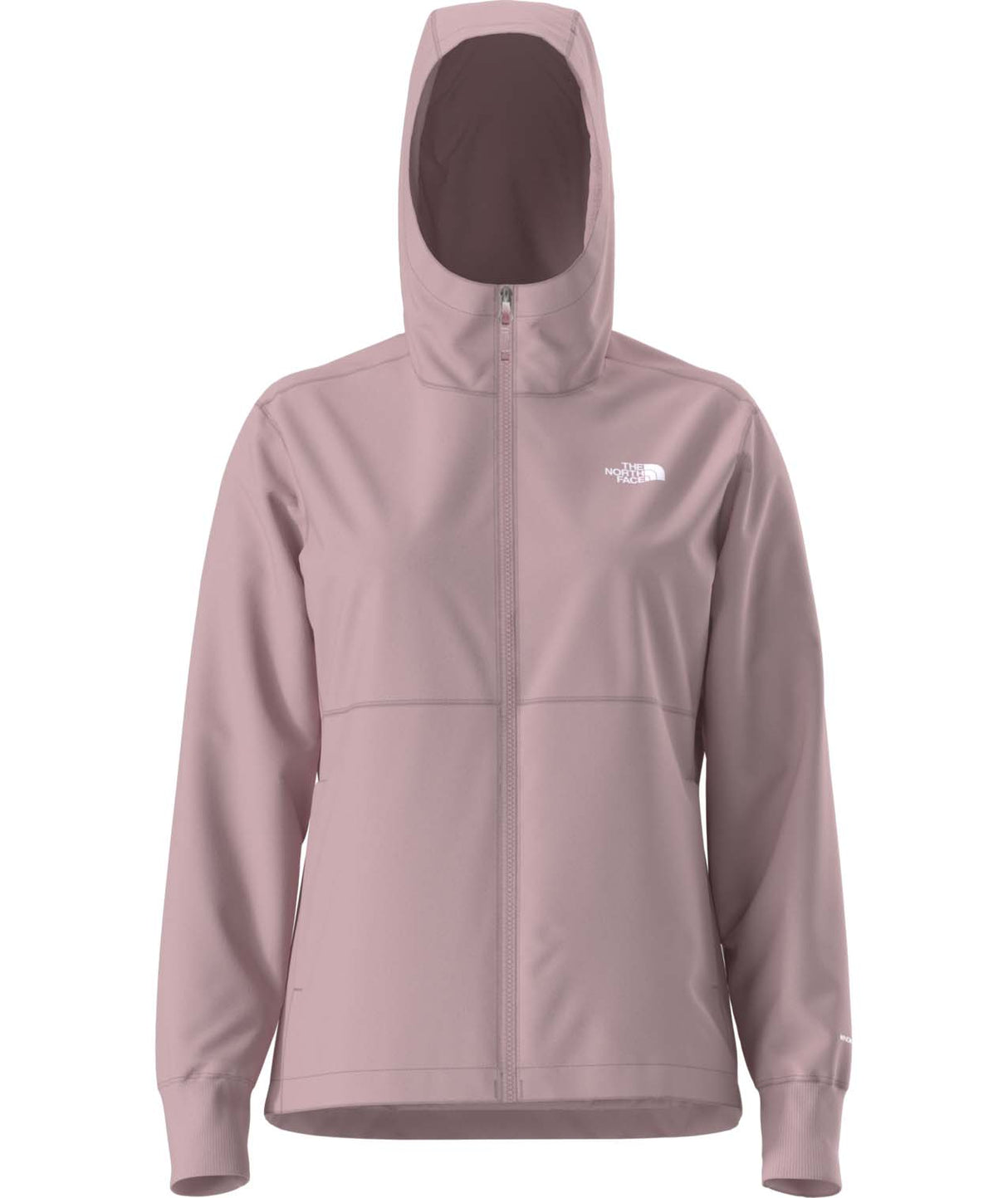 WShelbeRaschelHoodie-Pink hooded jacket with brand logo on a white background