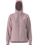 WShelbeRaschelHoodie-Pink hooded jacket with brand logo on a white background