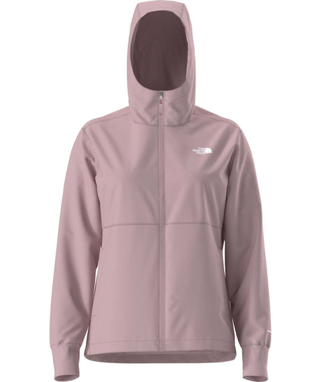 WShelbeRaschelHoodie-Pink hooded jacket with brand logo on a white background