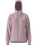 WShelbeRaschelHoodie-Pink hooded jacket with brand logo on a white background