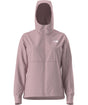 WShelbeRaschelHoodie-Pink hooded jacket with brand logo on a white background
