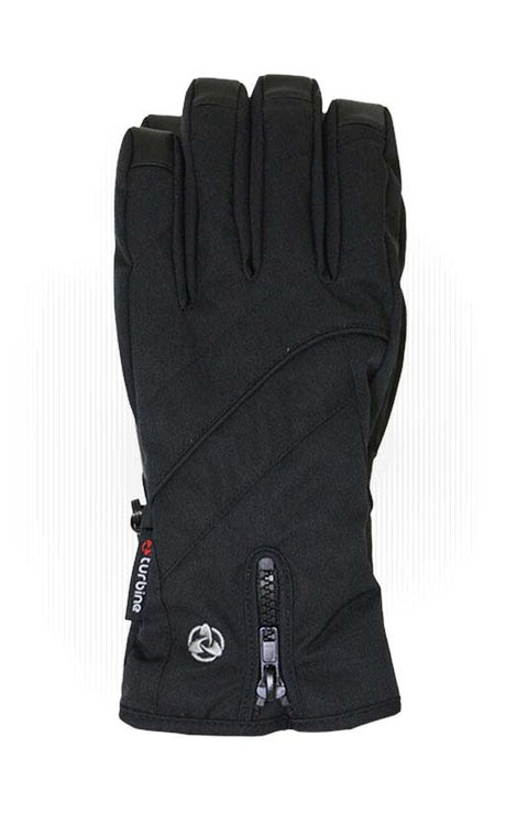 WSignalGlove-Black glove with a brand logo on a white background