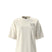 WSkiEmbroBoxyShort-SleeveTee- Cream T-shirt with skis and 'The North Face' on the top right shoulder on a white background