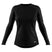 WSkylinerCrewneck-Black long-sleeve shirt on a white background