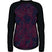 WSkylinerCrewneck-Black long-sleeve shirt with a purple and blue pattern on a white background