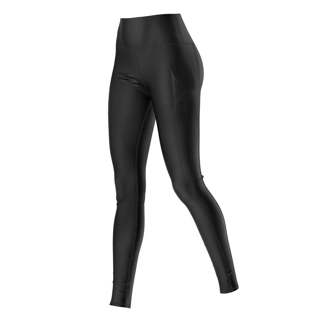 WSkylinerPant-Black leggings on a white background
