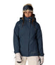 WSmarty3-in-1SpellboundJacket-Person wearing a blue ski jacket with beige accents on a white background