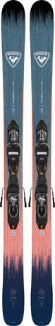 WSoulPro_Xpress- Blue and coral ski on a white background