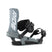 WSpecter- Grey snowboard bindings on a white background