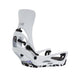 WStepOnLexaXSnowboardBindings-White snowboard binding with black accents on a white background