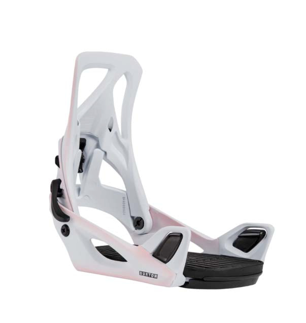 Women's Burton Step On Re:Flex Snowboard Bindings, Pink Outline / M