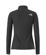 WSummitFUTUREFLEECEFullZipJacket-Black jacket with The North Face logo on a white background