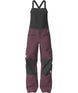 WSummitVerbierGTXBib-Purple bib overalls with black accents on a white background