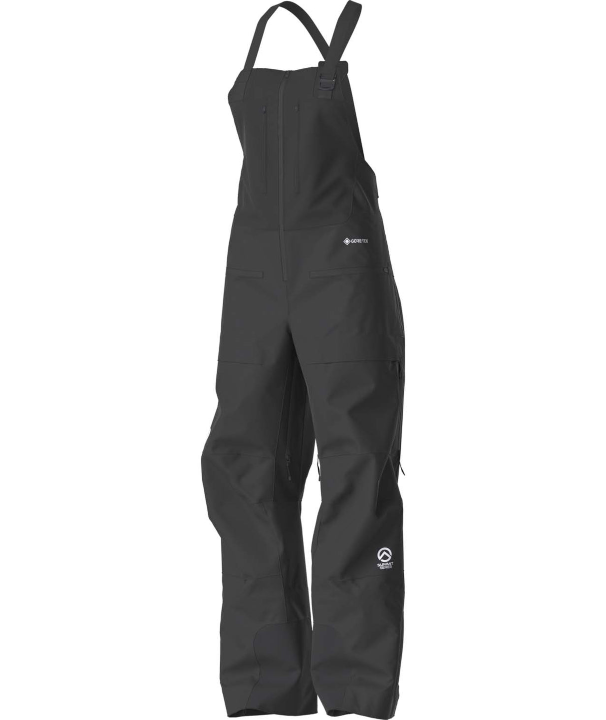 WSummitVerbierGTXBib-Black bib overalls on a white background